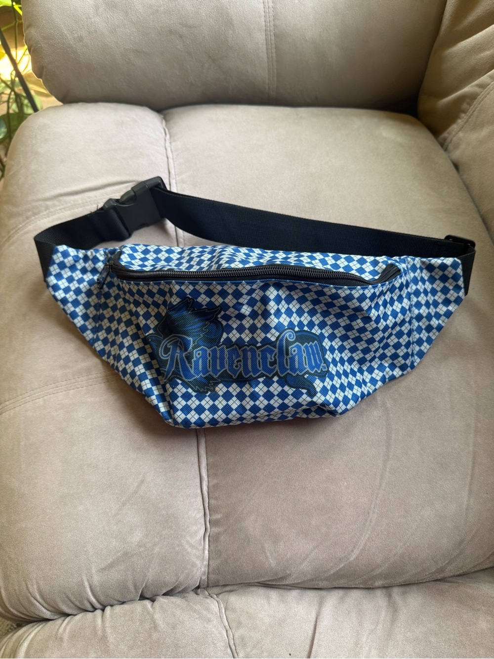 Buckle-Down Ravenclaw Blue Checkered Fanny Pack